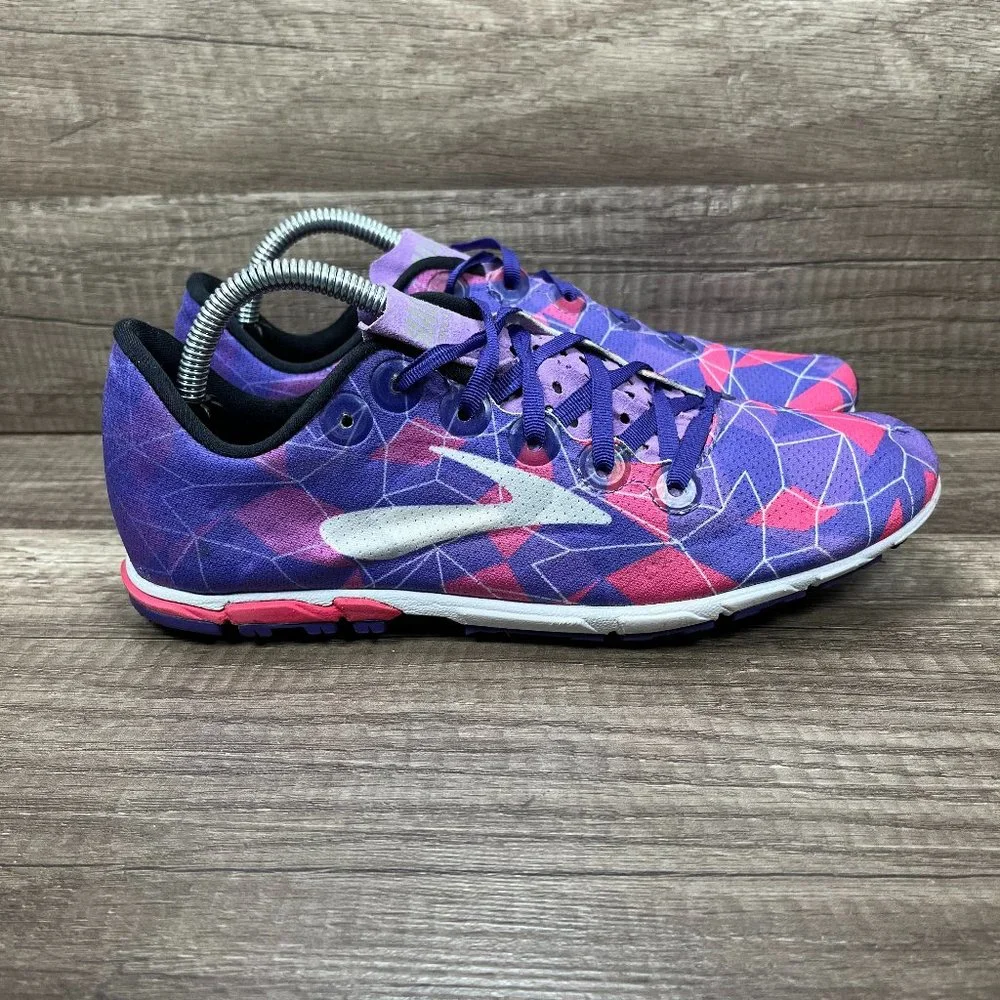 Brooks Mach 16 Spikeless Track Purple Womens US Size 8 1201691B553 Running Shoes